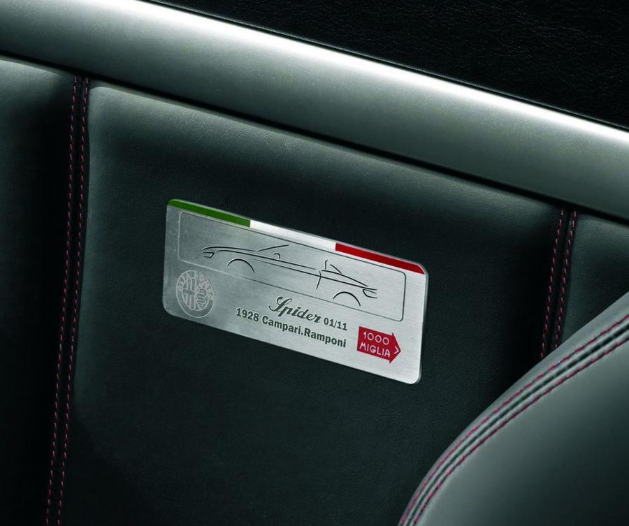 Детали интерьера Alfa Romeo Spider Mille Miglia (939E) 2008 года  (фото 2 из 4)
